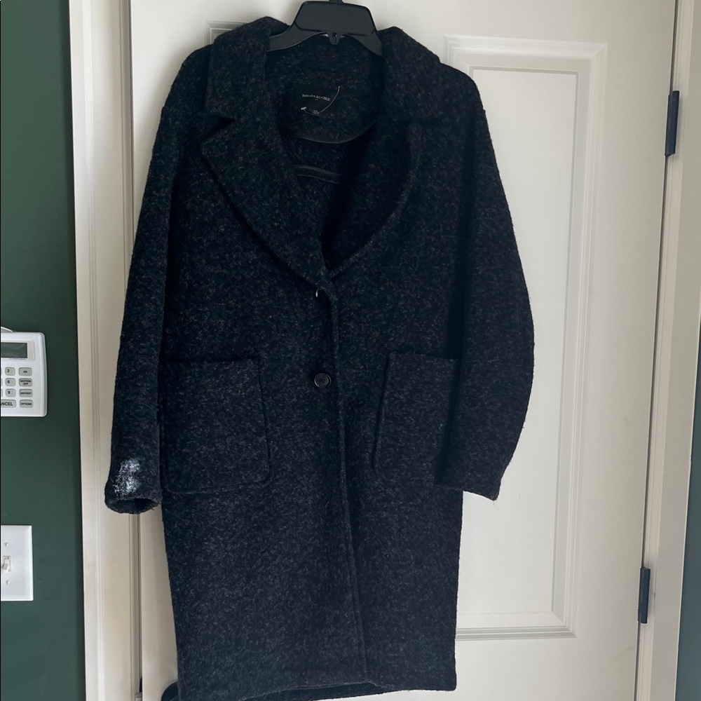 Banana Republic Charcoal Pea Coat
